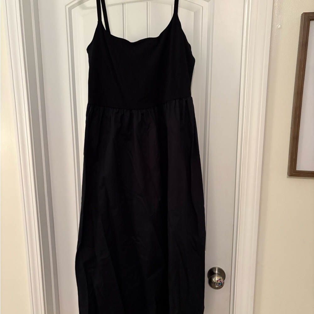 Old Navy Black Midi Dress